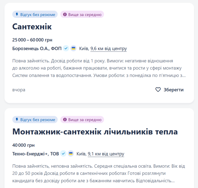 Вакансії в Україні для комунальників – яких робітників не вистачає 5