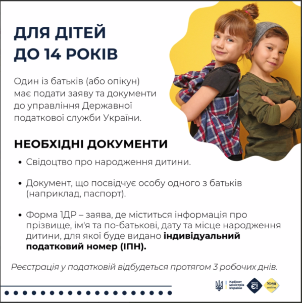 Ідентифікаційний код для дитини в Україні - як оформити ІПН і для чого, інфографіка, відео 4