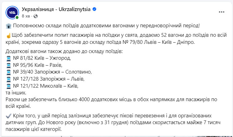 Укрзалізниця додає 52 вагони до поїздів в Україні - на яких маршрутах більше місць, купити квитки 2