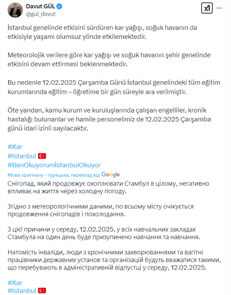 Снігопад у Стамбулі блокує освіту дітей і роботу компаній Туреччини - наслідки негоди, фото, відео 5