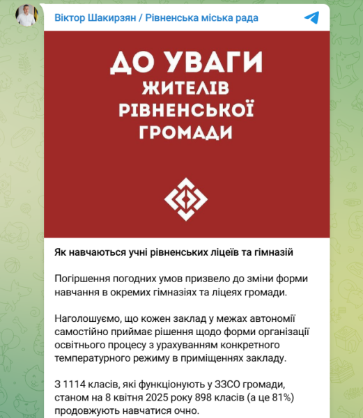 Дистанційне навчання через похолодання в Україні вводять у школах і садочках - список міст і громад 6