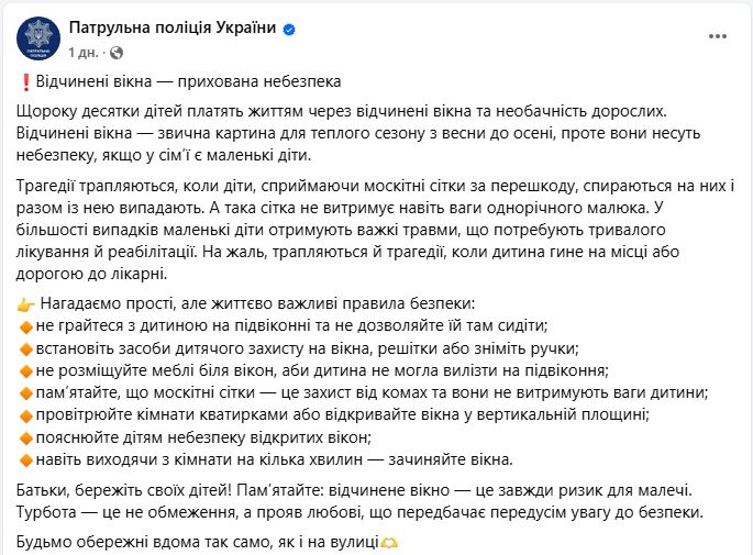 Дитина може випасти з вікна коли погода тепла - чим небезпечна москітна сітка, що робити, поради батькам 2