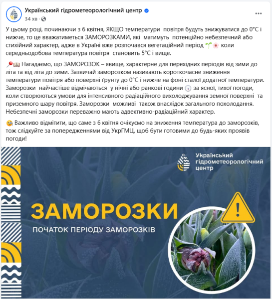 Погода в Україні може принести заморозки з 6 квітня на тлі похолодання - що відомо, чим небезпечно 2