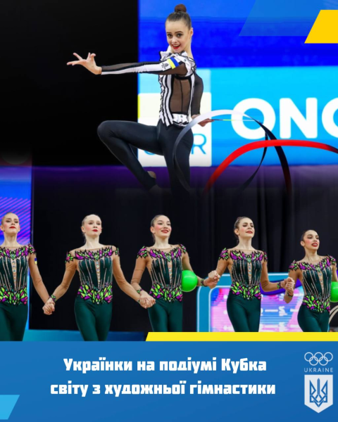 Таїсія Онофрійчук взяла 5 медалей на Кубку світу з художньої гімнастики 2