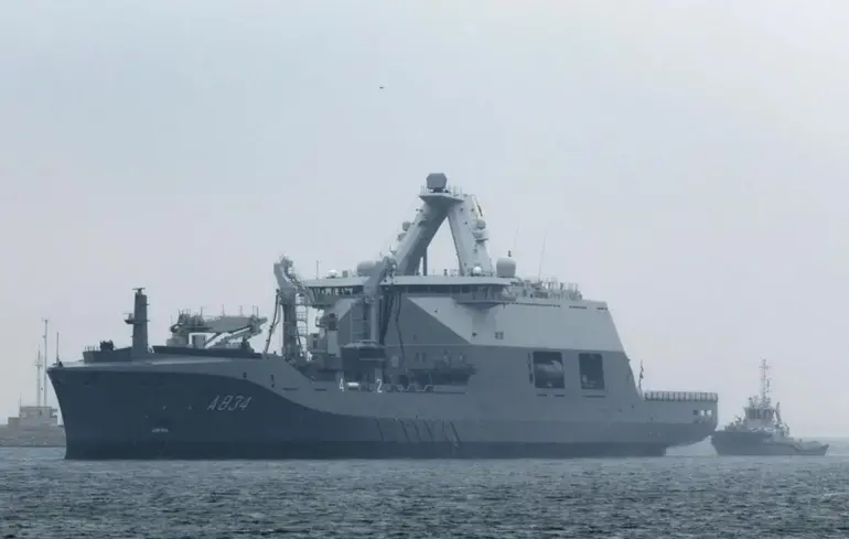 Корабель Den Helder, який виготовлений зі сталі комбінату Азовсталь, отримали Нідерланди 1