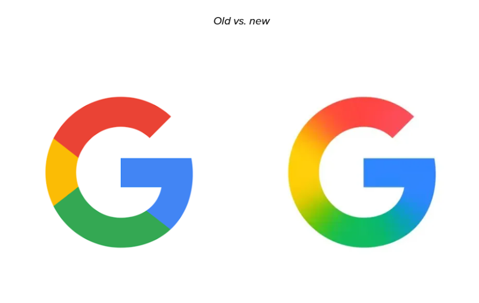 Новий логотип Google ‒ градієнт і фірмові кольори 2