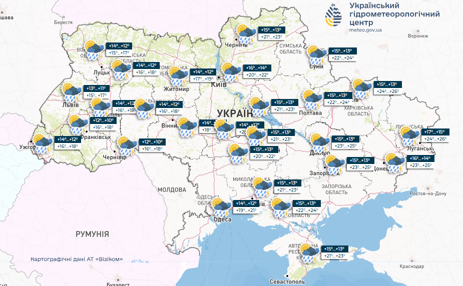 Погода на тиждень в Україні - чи чекати дощів і похолодання 26-30 травня 12
