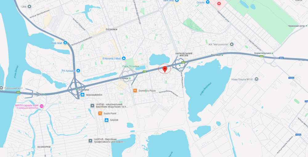 Рух транспорту в Києві на проспекті Бажана буде перекрито завтра 8 травня - що сталось, карта 2