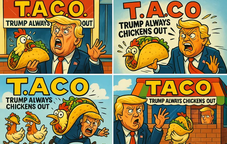 TACO - Trump always chickens out - Меми про Трампа і чому він постійно здає назад 1