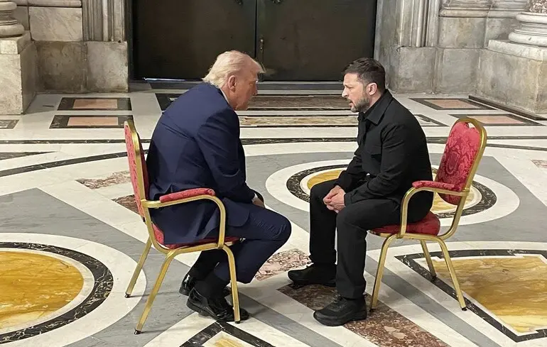 Зустріч Зеленського та Трампа у Ватикані - Президент України назвав її найкращою з усіх розмов - новини України 1