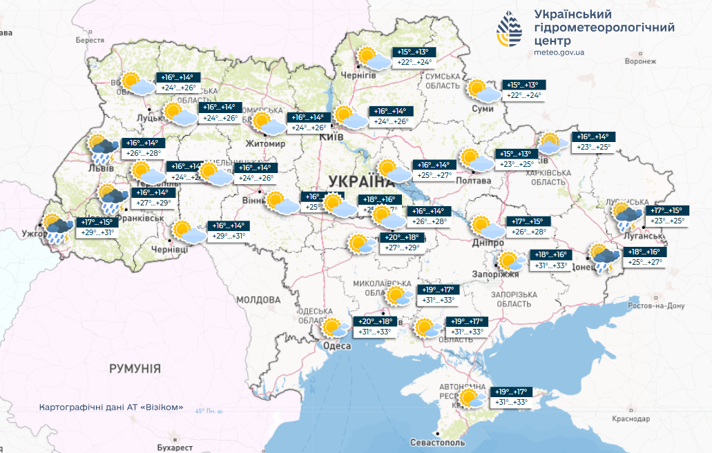 Погода в Україні на тиждень - синоптики розповіли, де буде спека 23-27 червня 5