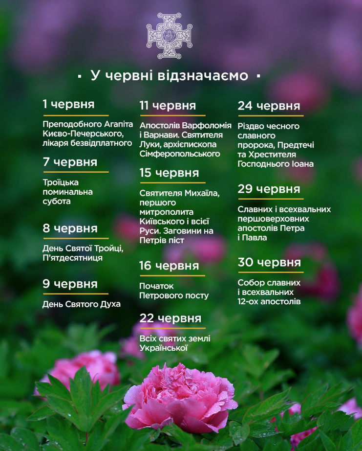 Троїцька поминальна субота 2025 і церковні свята у червні по новому календарю ПЦУ  3