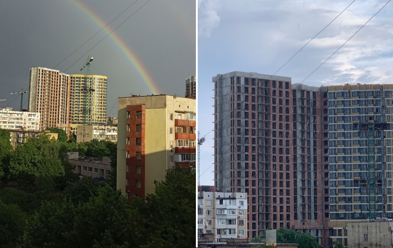 Київ накрила гроза 22 липня - на Глибочицькій впав кран, відео 2
