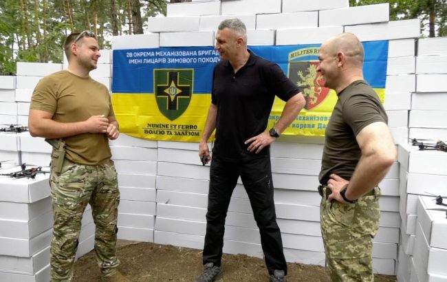 Кличко заявив, що дрони від киян поїхали до бійців 24 та 28 бригад 1
