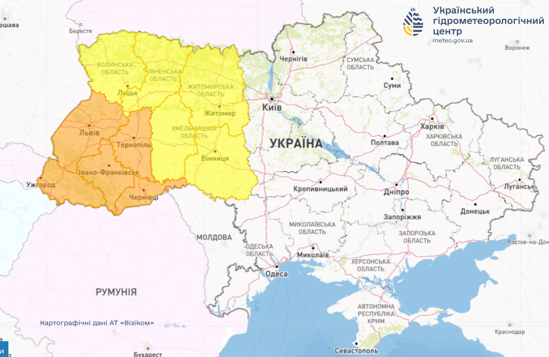 Негода в Україні - гідрометцентр назвали області з небезпечними погодними умовами 2