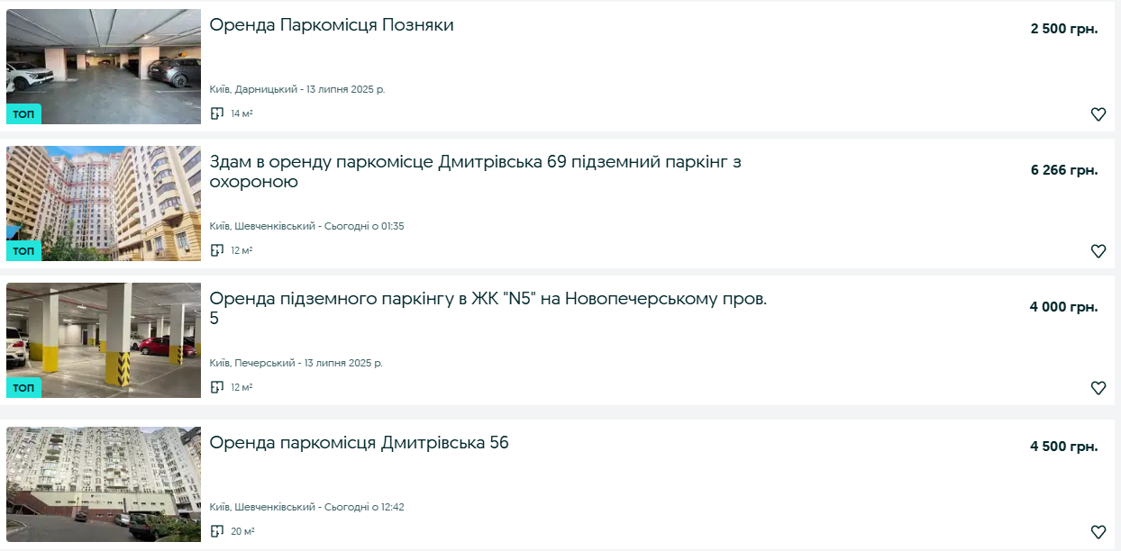 Підземні паркінги Києва - скільки коштує оренда і купівля в 2025 році 2