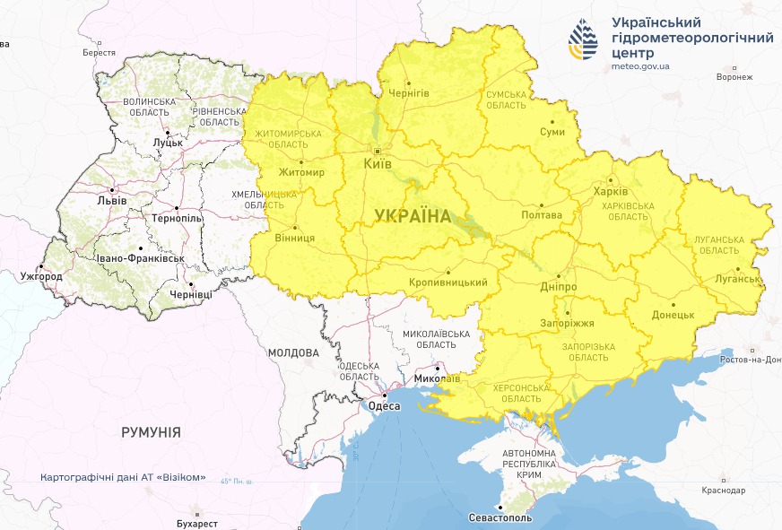 Погода в Україні 5 липня - з ночі очікується негода, карта 2
