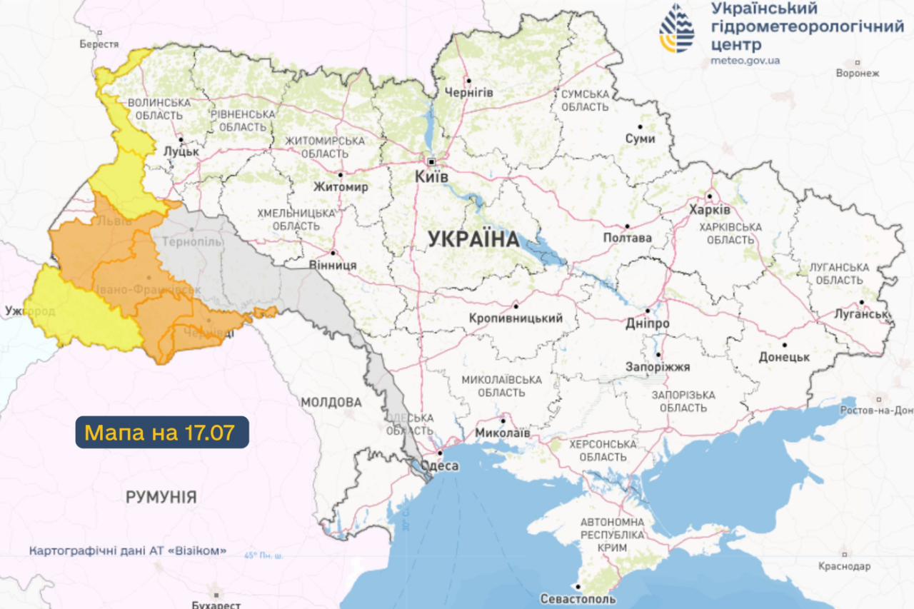 Погода в Україні і зливи можуть підняти рівень води у річках - де буде негода, прогноз 2