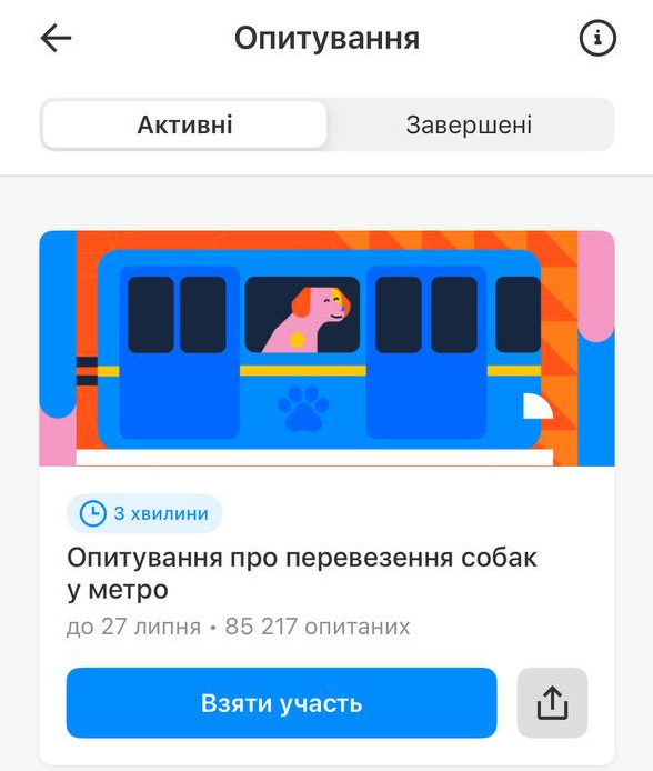 Правила перевезення собак у потязі метро в Києві можуть змінити - опитування, КМДА 2