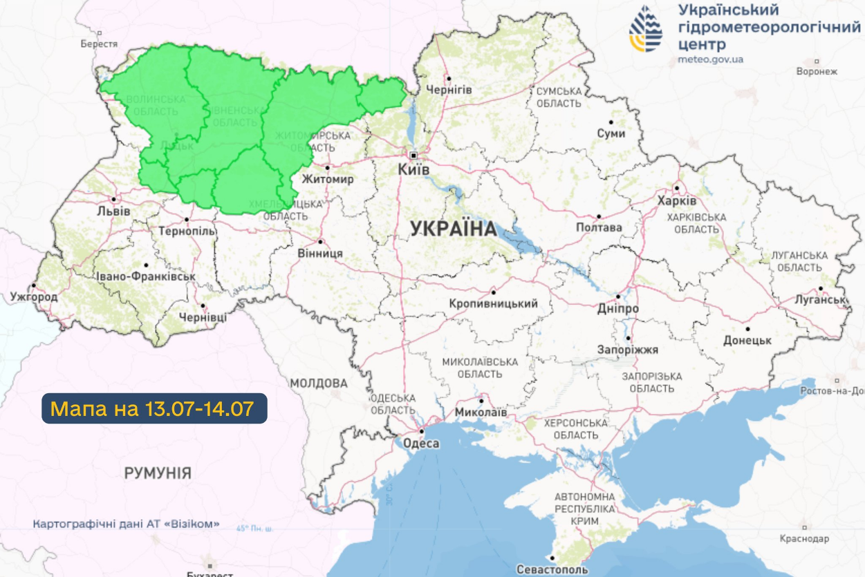 Рівень води в річках України може піднятись через погоду, сильний дощ і паводок - прогноз, карта 4