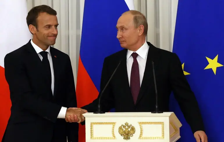 Розмова Путіна та Макрон - президенти Франції та Росії провели телефонну розмову 1
