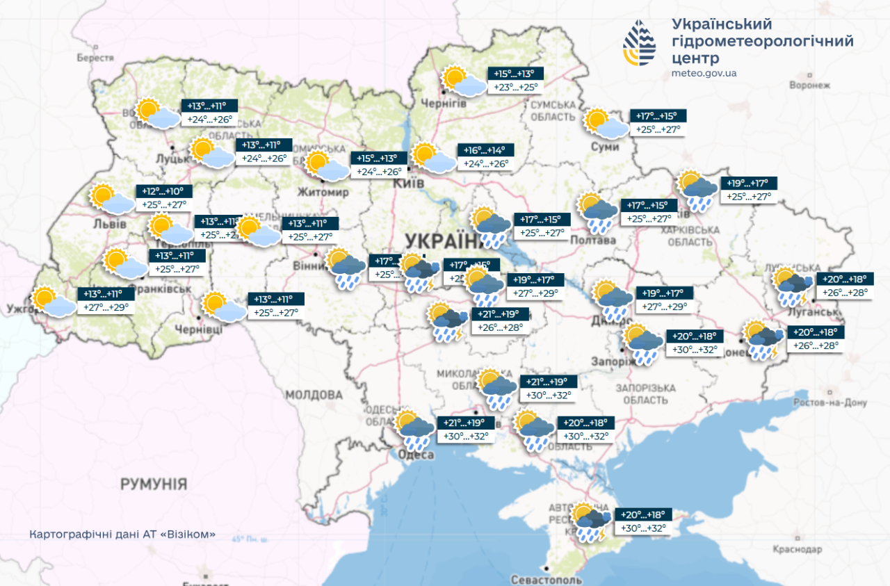 Спека в Україні прийде після дощів, гроз, граду і шквалів 7 липня - прогноз погоди на вихідні, тиждень 3
