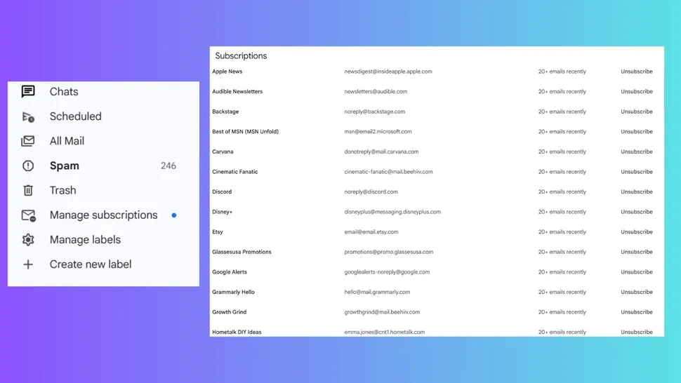 У Gmail з'явилася функція відписки від спаму 2
