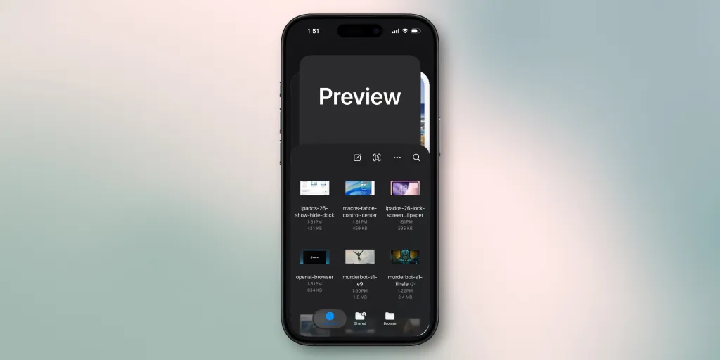 В iOS 26 з'являться додатки Apple Games і Preview 4