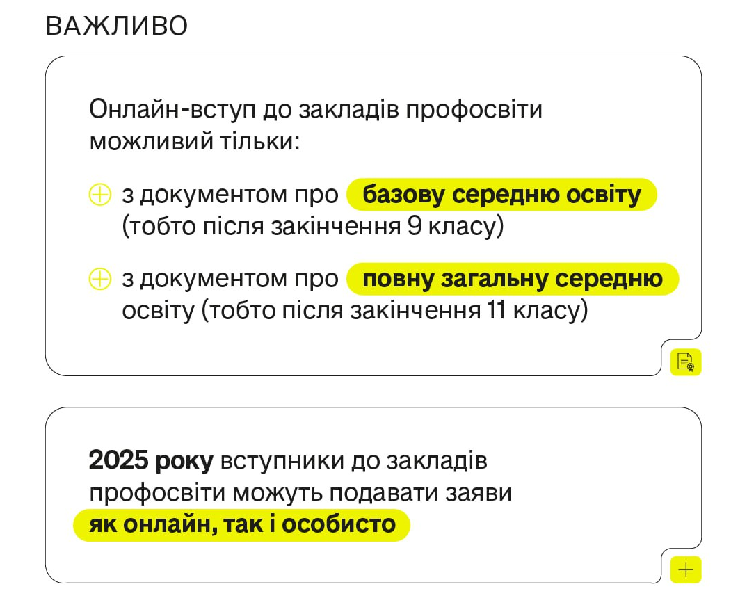 Вступ 2025 до профтеху або ПТУ онлайн через електронний кабінет - як подати заяву, інструкція 8