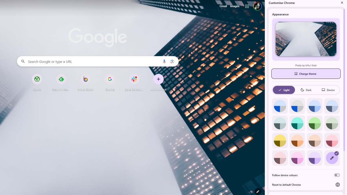Як змінити зовнішній вигляд Google Chrome - список ідей 13