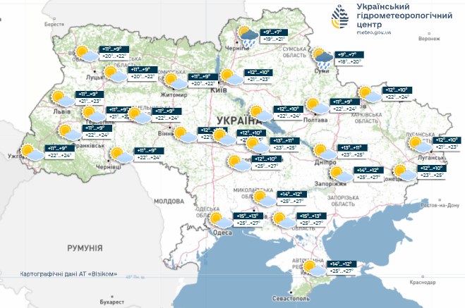 Погода в Україні на 27 серпня - спека повертається 2
