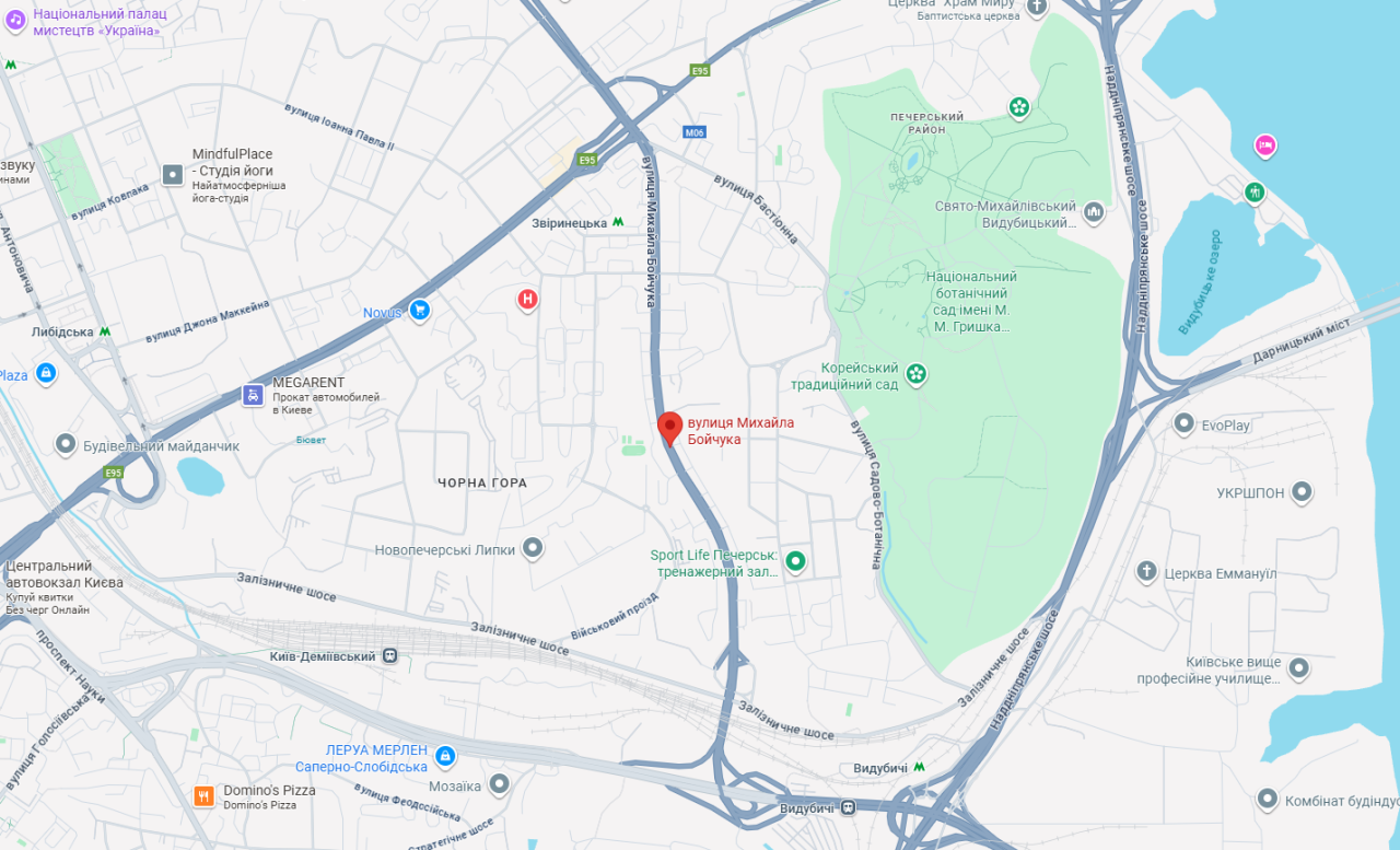 Вулиця Михайла Бойчука в Києві частково закрита для водіїв - як об'їхати, схема, тролейбус 38 і 15 8