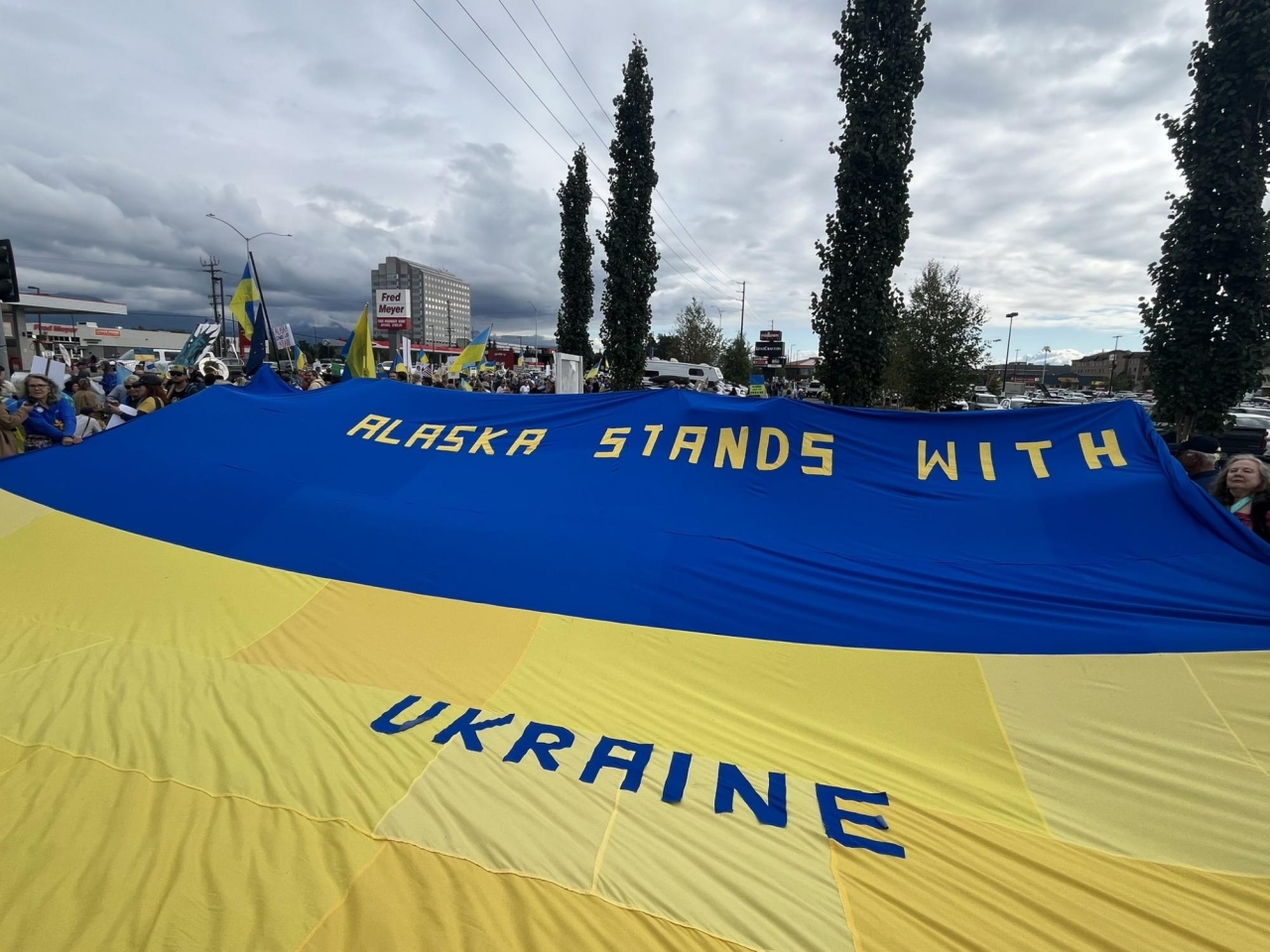 Зустріч Трампа та Путіна - в Анкориджі пройшов мітинг на підтримку України 2
