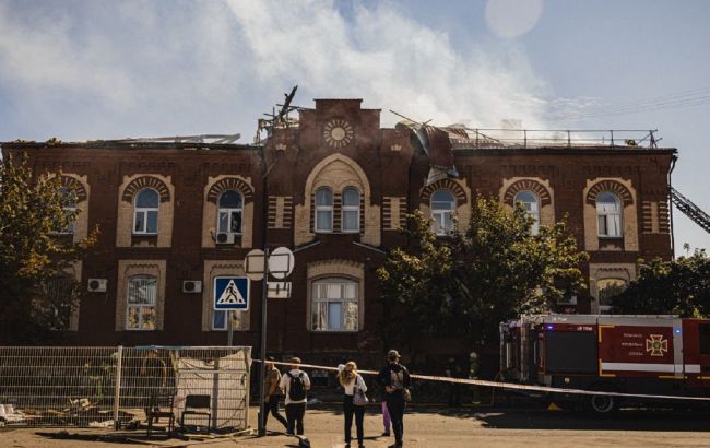 Атака на Харків 16 вересня - РФ вдарила по університету, відео 1