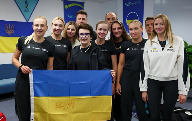 Біллі Джин Кінг підтримала українських тенісисток перед матчем з Іспанією 1