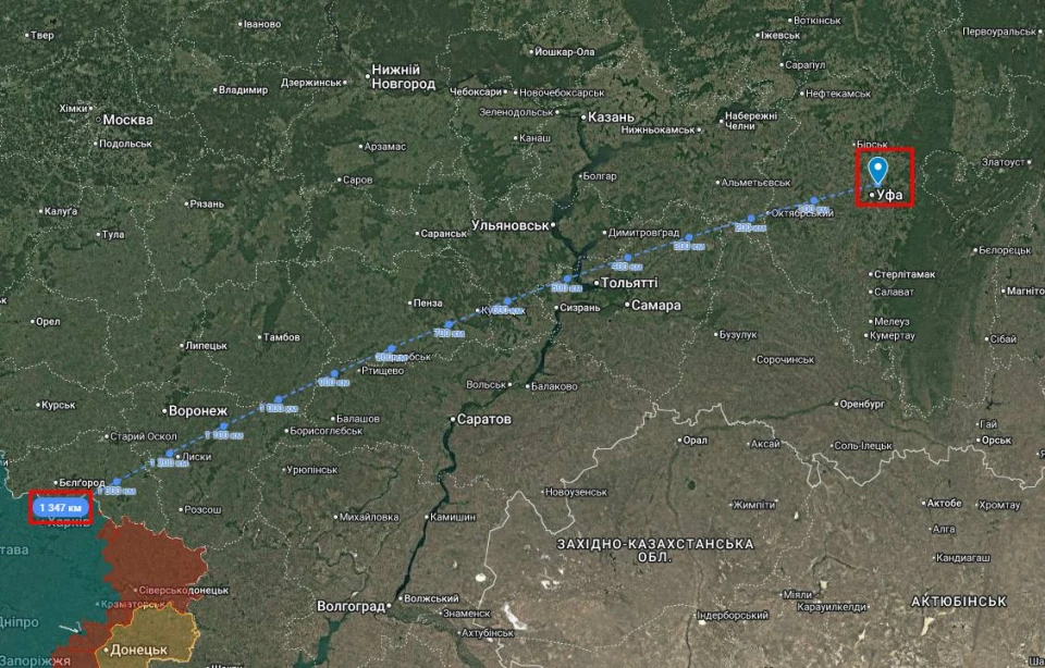 БПЛА поцілили по російському НПЗ в Уфі, що за 1 350 км від України 4