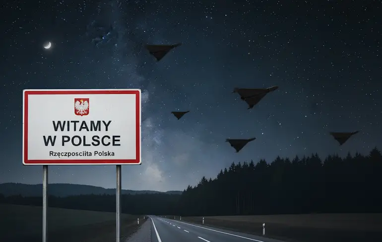 Дрони у Польщі - ЗМІ пишуть, що повіряний простір перетнули 23 шахеди 1