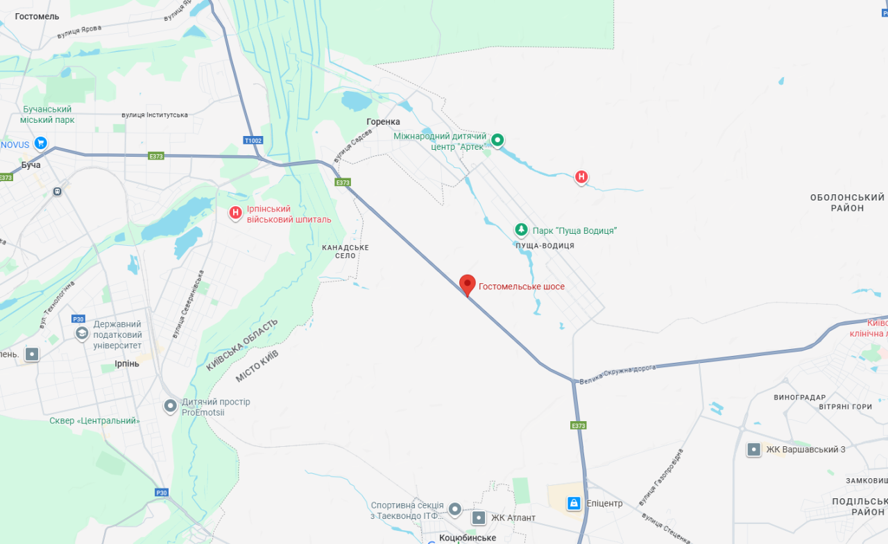 Гостомельське шосе в Києві частково закрили для транспорту в напрямку вулиці Міської - схема 6