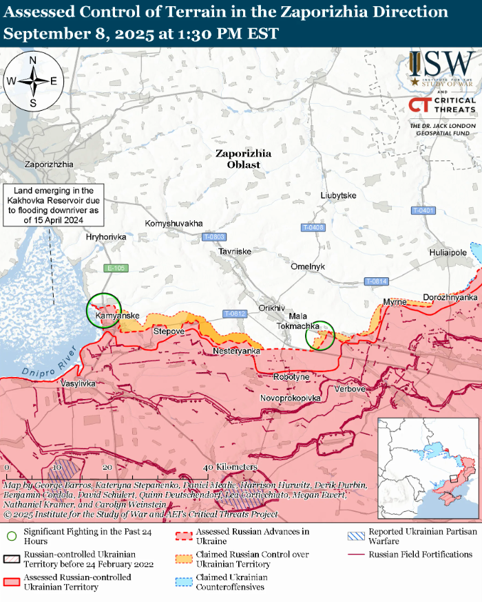 Ситуація на фронті 8 вересня - ISW 13