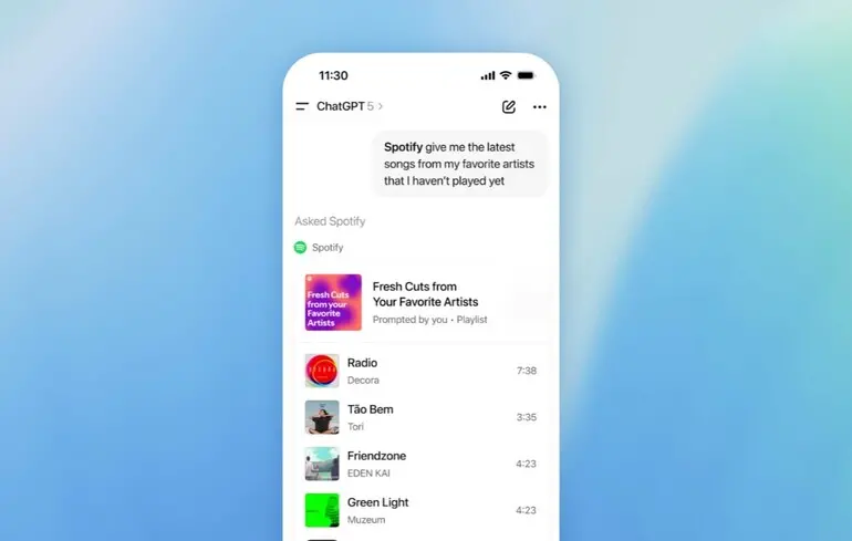 Booking.com Spotify та Canva у ChatGPT - тепер додатками можна керувати прямо в чаті - новини технологій 1