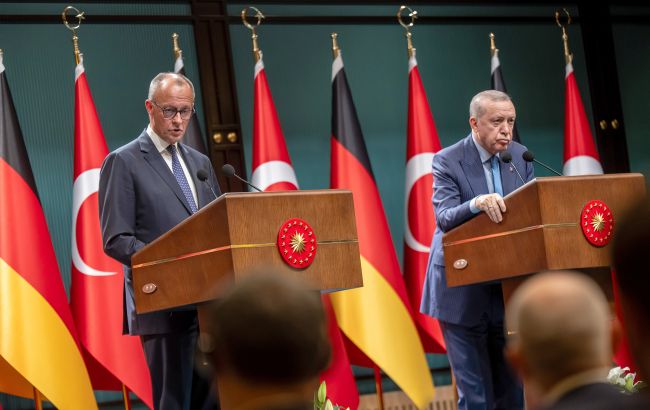 Ердоган і Мерц посварилися в Анкарі - причиною перепалки стала Газа Ердоган і Мерц посварилися в Анкарі - причиною перепалки стала Газа 1