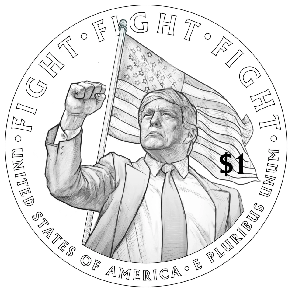 Мінфін США розглядає випуск монети номіналом $1 із зображенням Трампа 3