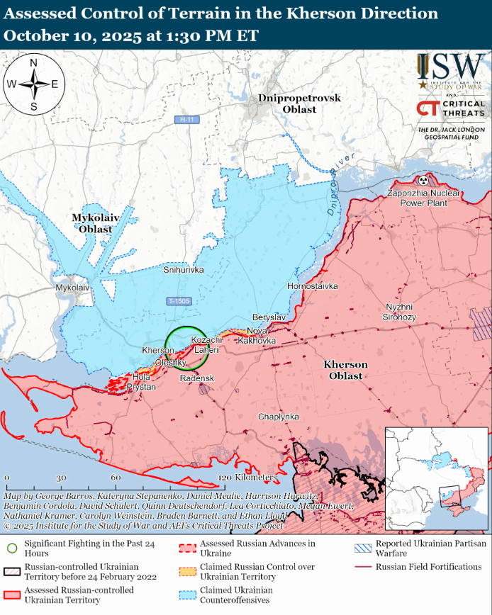 Ситуація на фронті 10 жовтня, - ISW 7