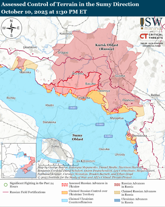 Ситуація на фронті 10 жовтня, - ISW 2
