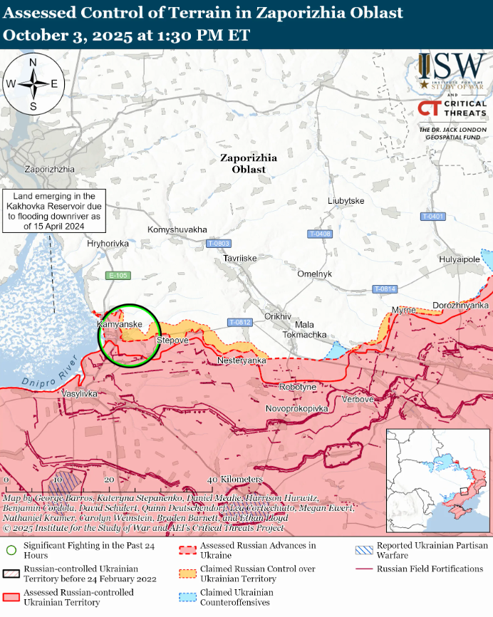 Ситуація на різних напрямках фронту 3 жовтня - оцінка ISW 12