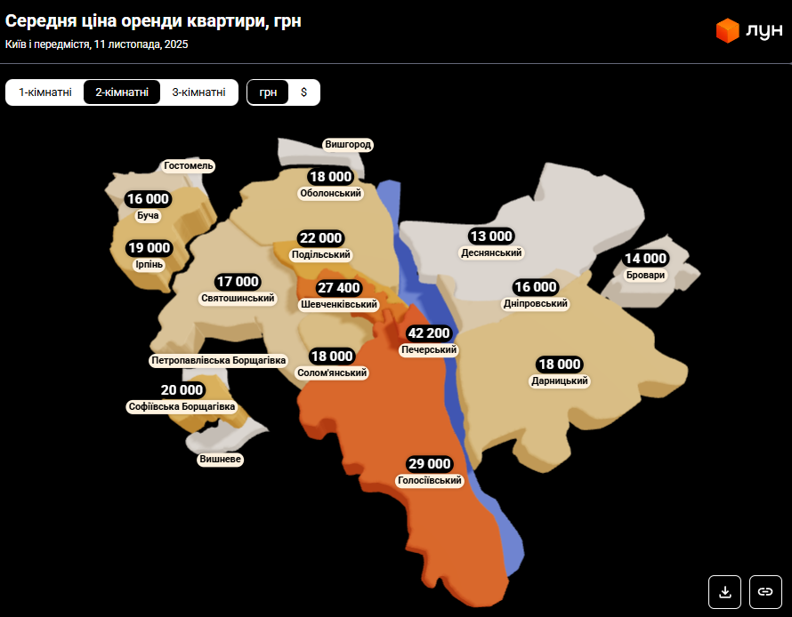 Ціни на оренду в Києві - чому передмістя дорожче за деякі райони столиці Ціни на оренду в Києві - чому передмістя дорожче за деякі райони столиці 6