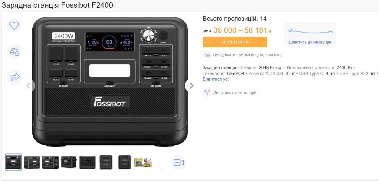 Як зросла вартість ліхтарів, павербанкі та зарядни станцій - ціни восени 2025 року 4