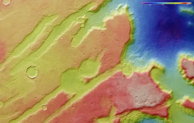 Льодовиковий період на Марсі - фото HRSC Mars Express розкрили нові деталі - новини науки 1