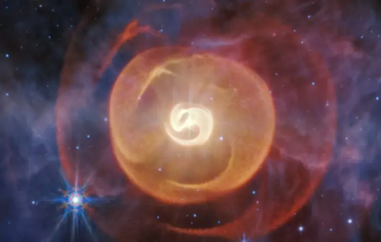 Небачене космічне явище зафіксував JWST - науковці побачили чотири пилові спіралі в системі Апеп - новини науки 1