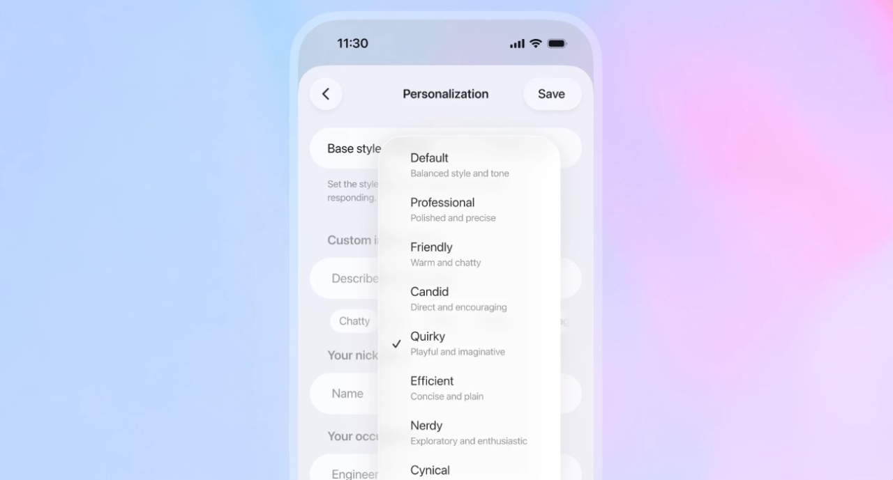 OpenAI запустила GPT-5.1 - нове покоління чат-бота з покращеним стилем спілкування - новини технологій OpenAI запустила GPT-5.1 - нове покоління чат-бота з покращеним стилем спілкування - новини технологій 4